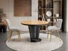 Table Oswego 179 (Noir + Craft chêne)
