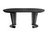 Table Oswego 179 (Noir + Marbre noir)
