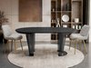 Table Oswego 179 (Noir + Marbre noir)