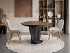 Table Oswego 179 (Noir + Noix sombre)