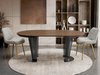 Table Oswego 179 (Noir + Noix sombre)