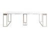 Table pliante Oswego 180 (Marbre blanc + Cachemire)