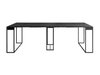 Table pliante Oswego 180 (Noir + Marbre noir)
