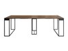 Table pliante Oswego 180 (Noir + Noix sombre)