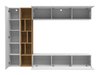 Ensemble de salon Comfivo Natura (Blanc + Chêne Artisan)
