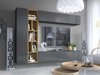 Ensemble de salon Comfivo Natura (Gris + Chêne Artisan)
