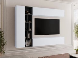 Ensemble de salon Comfivo Natura (Blanc + Graphite)