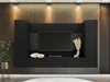 Ensemble de salon Comfivo Salix V (Noir + Marbre noir)