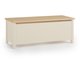 Boîte de rangement Velferi 120 (Beige + Chêne)