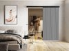 Porte coulissante Dover 203 (Blanc + Noir)
