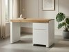Bureau Sonsoru 130 (Blanc + Blanc brillant + Chêne wotan)