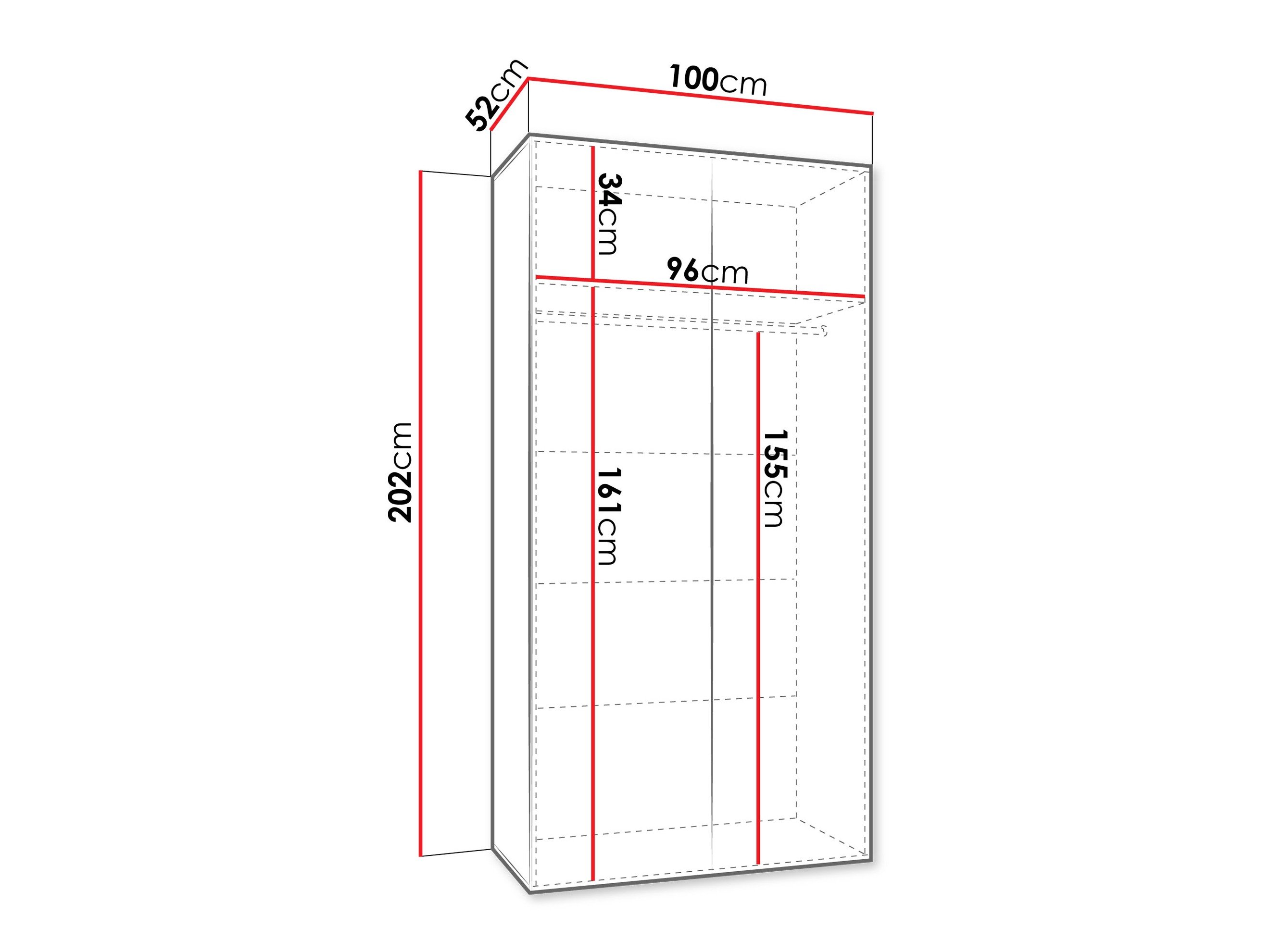 Armoire Hartford 597 (Noir)