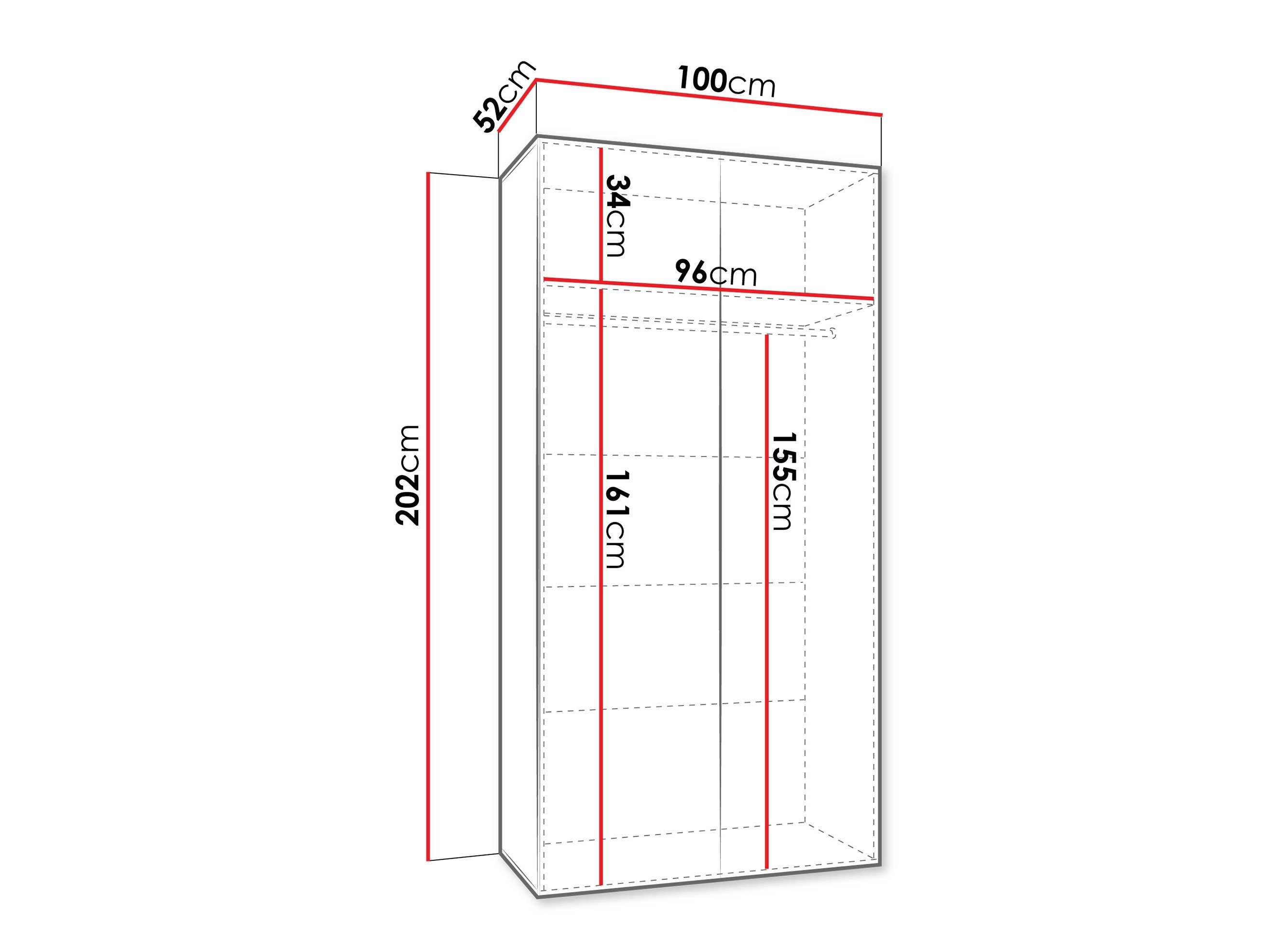 Armoire Hartford 600 (Cachemire)