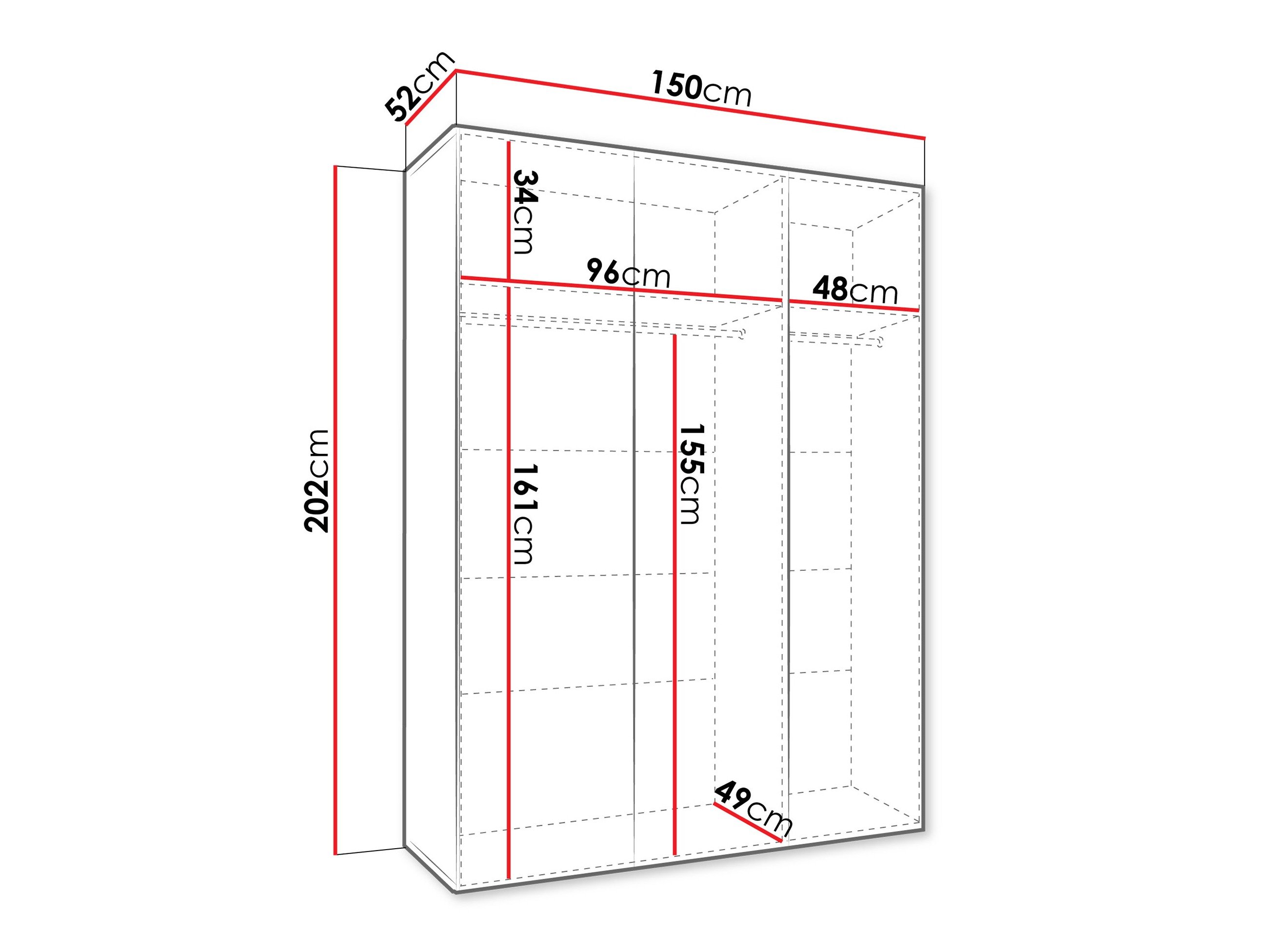 Armoire Hartford 604 (Blanc)