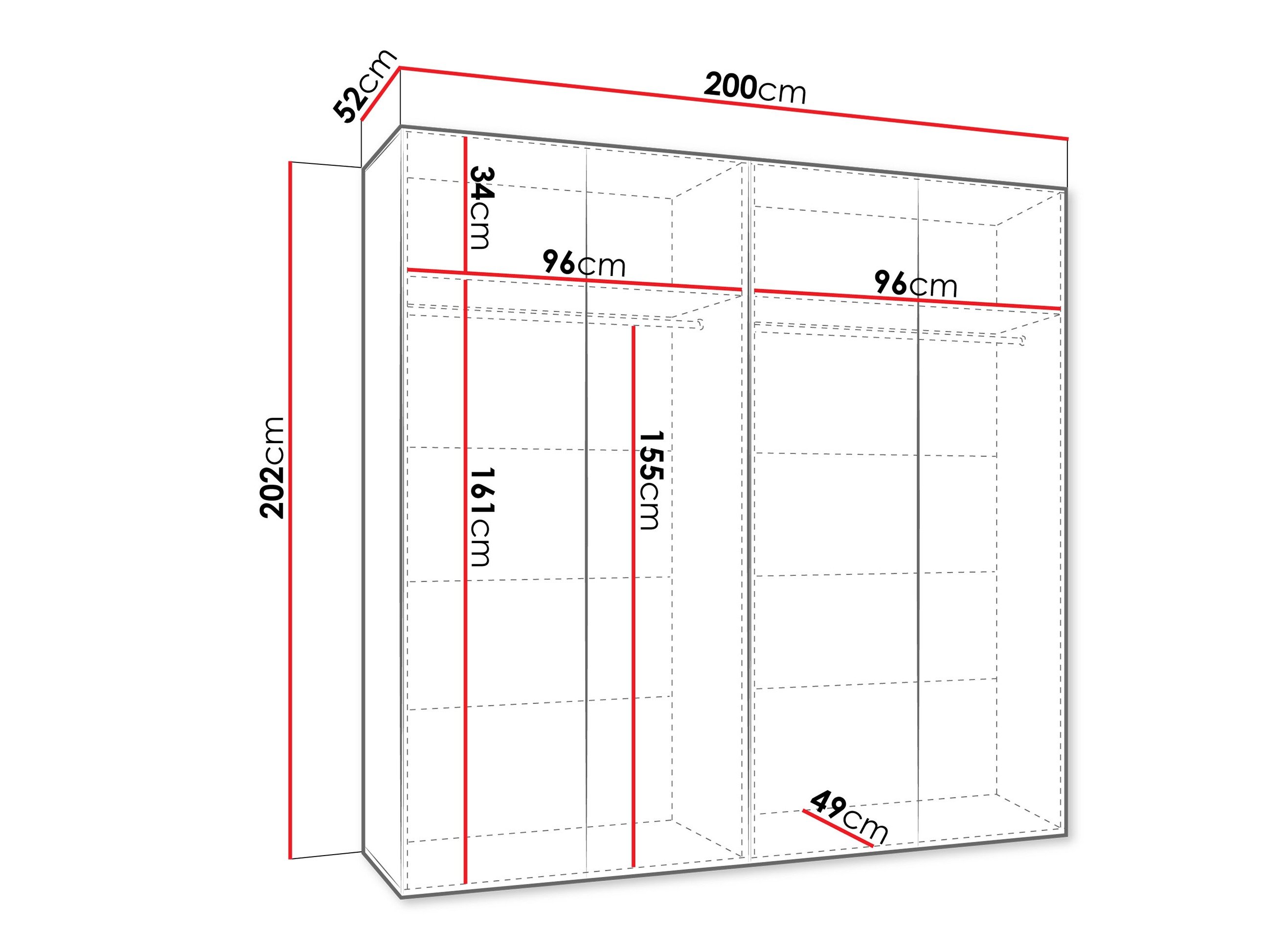Armoire Hartford 610 (Blanc)