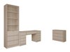 Ensemble de bureau à domicile Comfivo Papilio V (Beige)