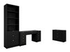 Ensemble de bureau à domicile Comfivo Papilio VI (Noir)