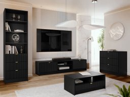 Ensemble de salon Comfivo Papilio VII (Noir)