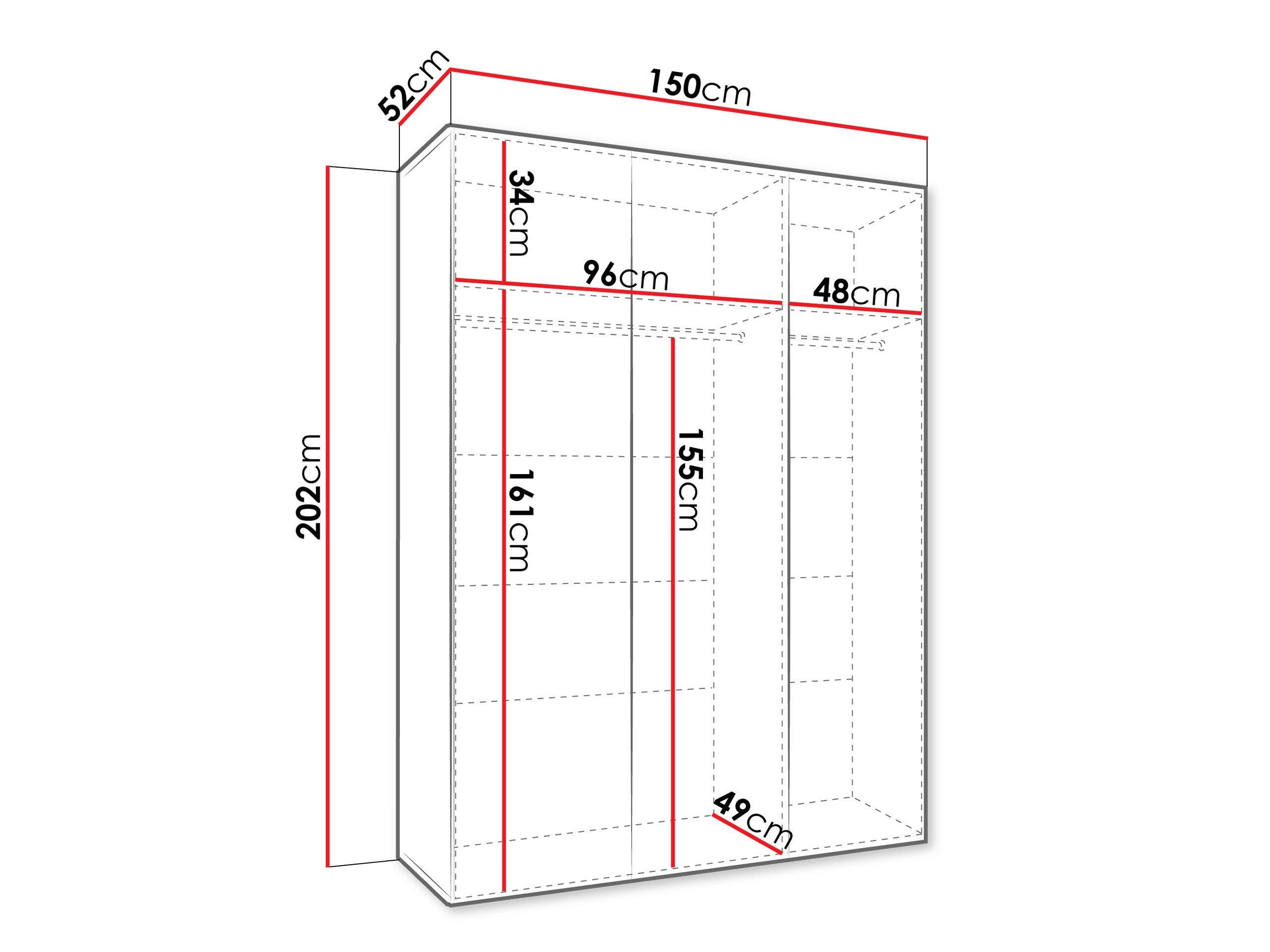 Armoire Hartford 629 (Blanc)