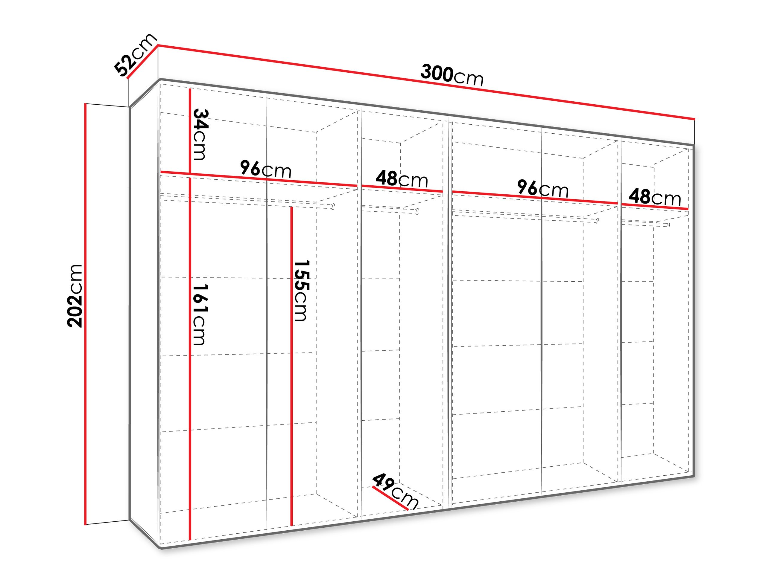 Armoire Hartford 632 (Blanc)