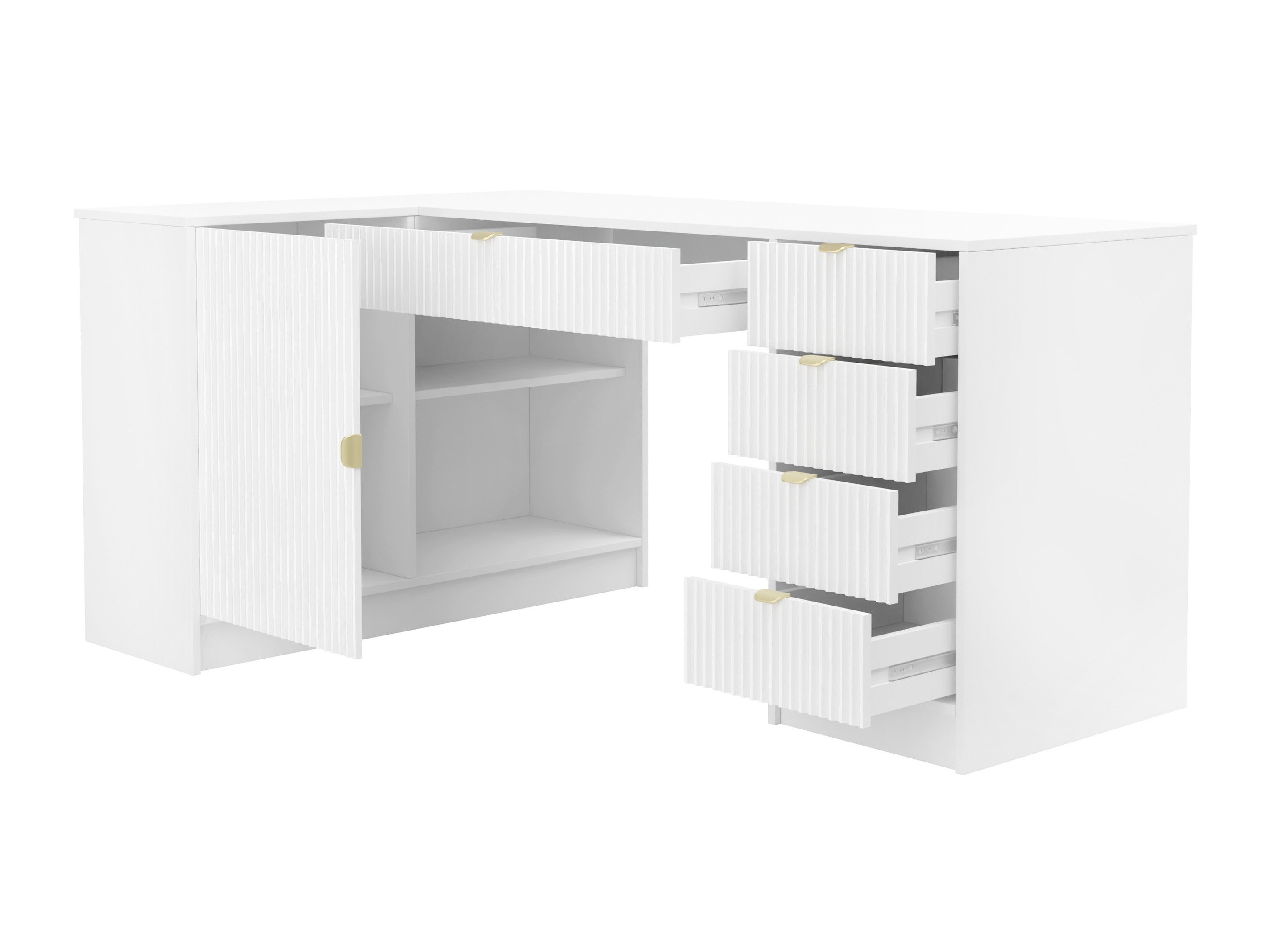 Bureau d'angle Comfivo Papilio II (Chêne)