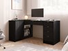 Bureau d'angle Comfivo Papilio II (Noir)