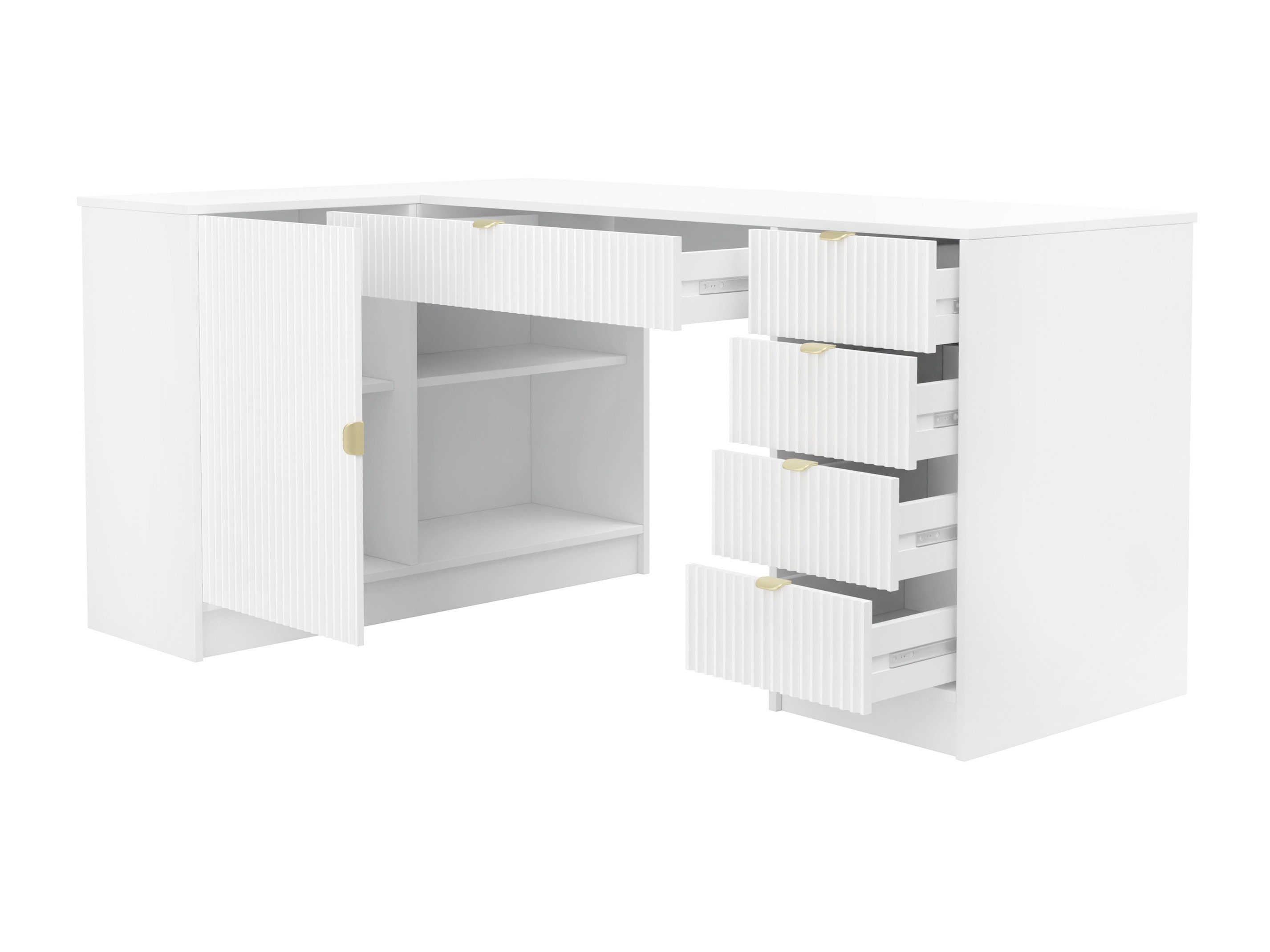 Bureau d'angle Comfivo Papilio II (Noir)