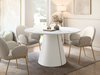 Table Oswego 168 (Marbre blanc)