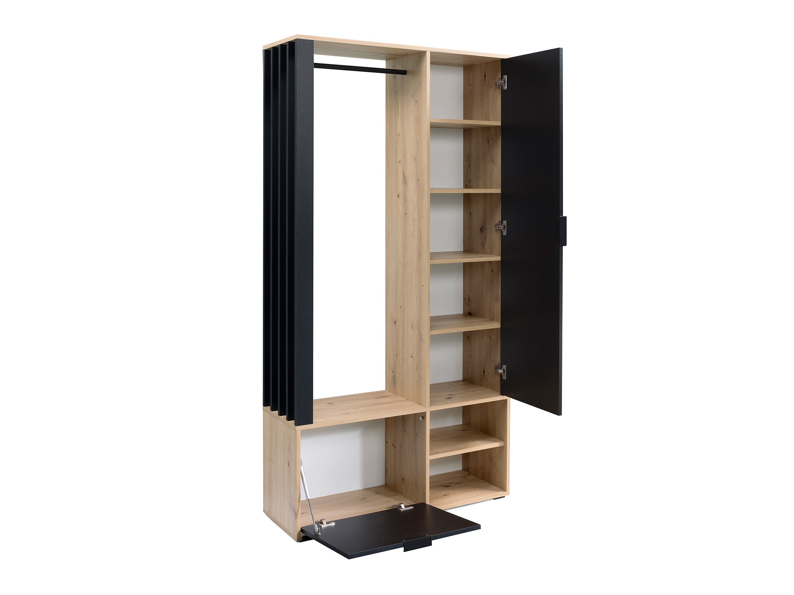 Meuble d'entrée Vinea (Blanc + Noir)