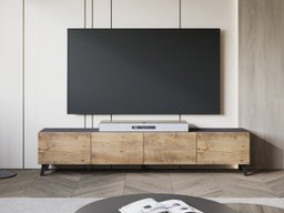 Meuble TV Levtive 101 (Matera gris + Châtaigne)