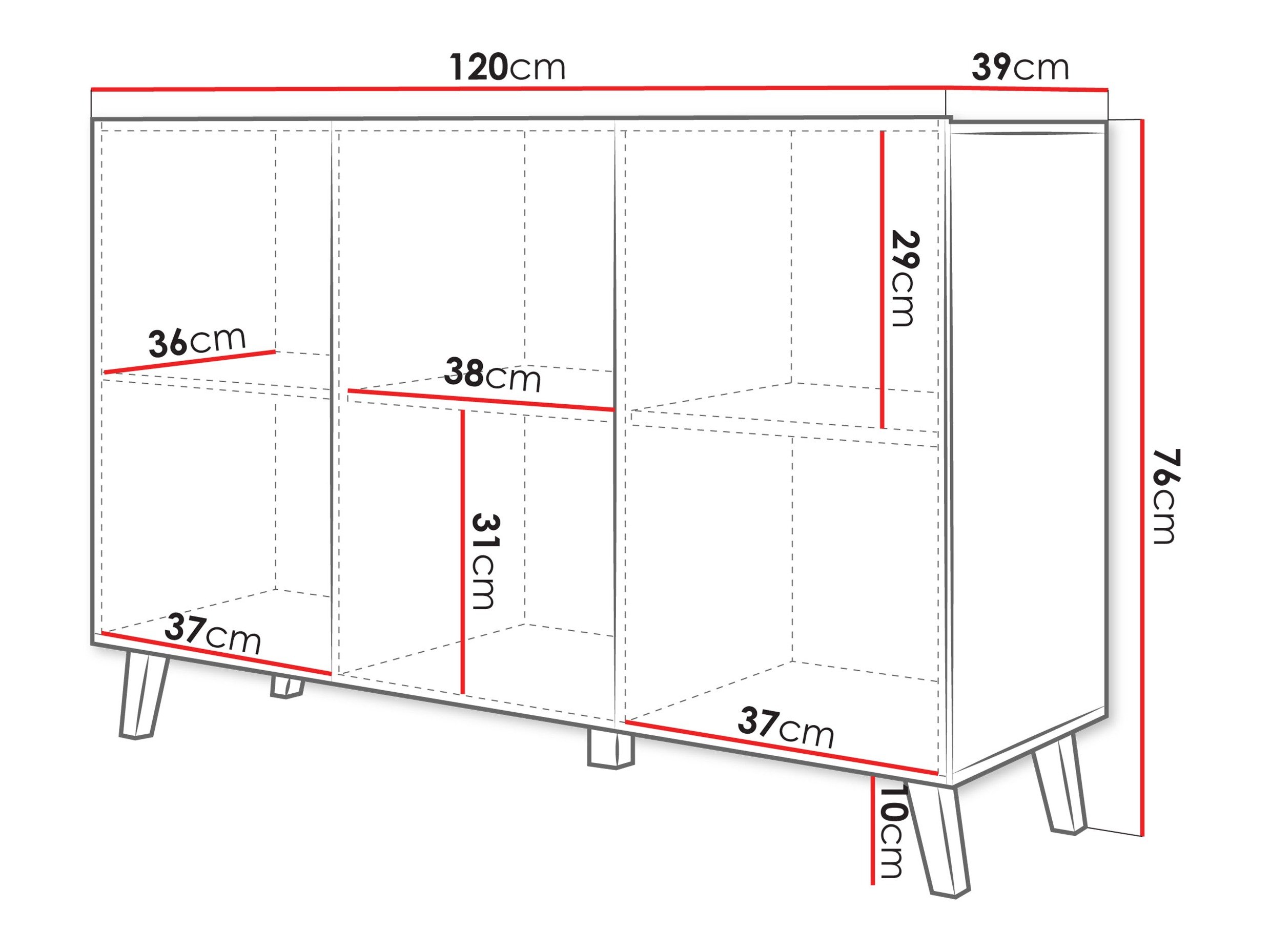 Buffet Levtive 102 (Blanc)