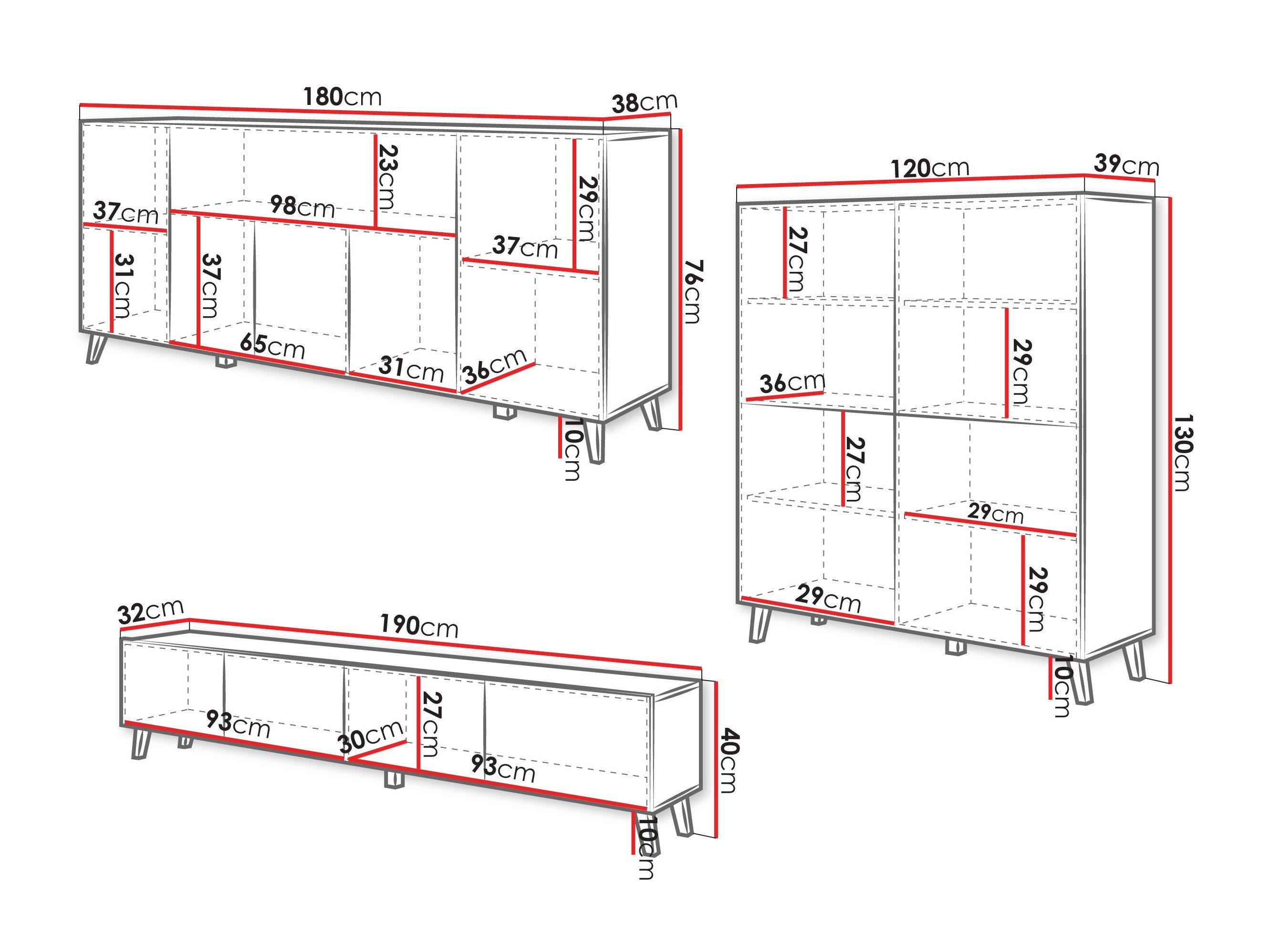 Ensemble de salon Levtive 104 (Graphite)