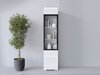Étagère Mirfivo 109 (Blanc + Blanc brillant)