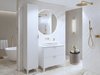 Armoire de lavabo à poser Liretu 102 (Blanc)