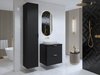 Armoire de salle de bains murale pour lavabo Liretu 106 (Noir)