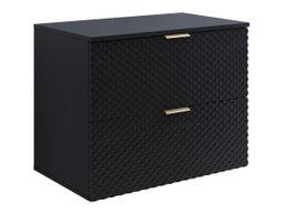 Armoire de salle de bains murale pour lavabo Liretu 107 (Noir)