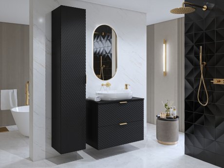 Ensemble de salle de bain Liretu 108 (Noir)