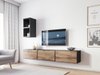 Meuble TV Corbele 102 (Anthracite + Chêne wotan)