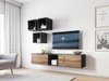 Meuble TV Corbele 102 (Anthracite + Chêne wotan)