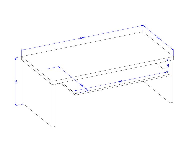 Table basse Alfere 112 (Vert)