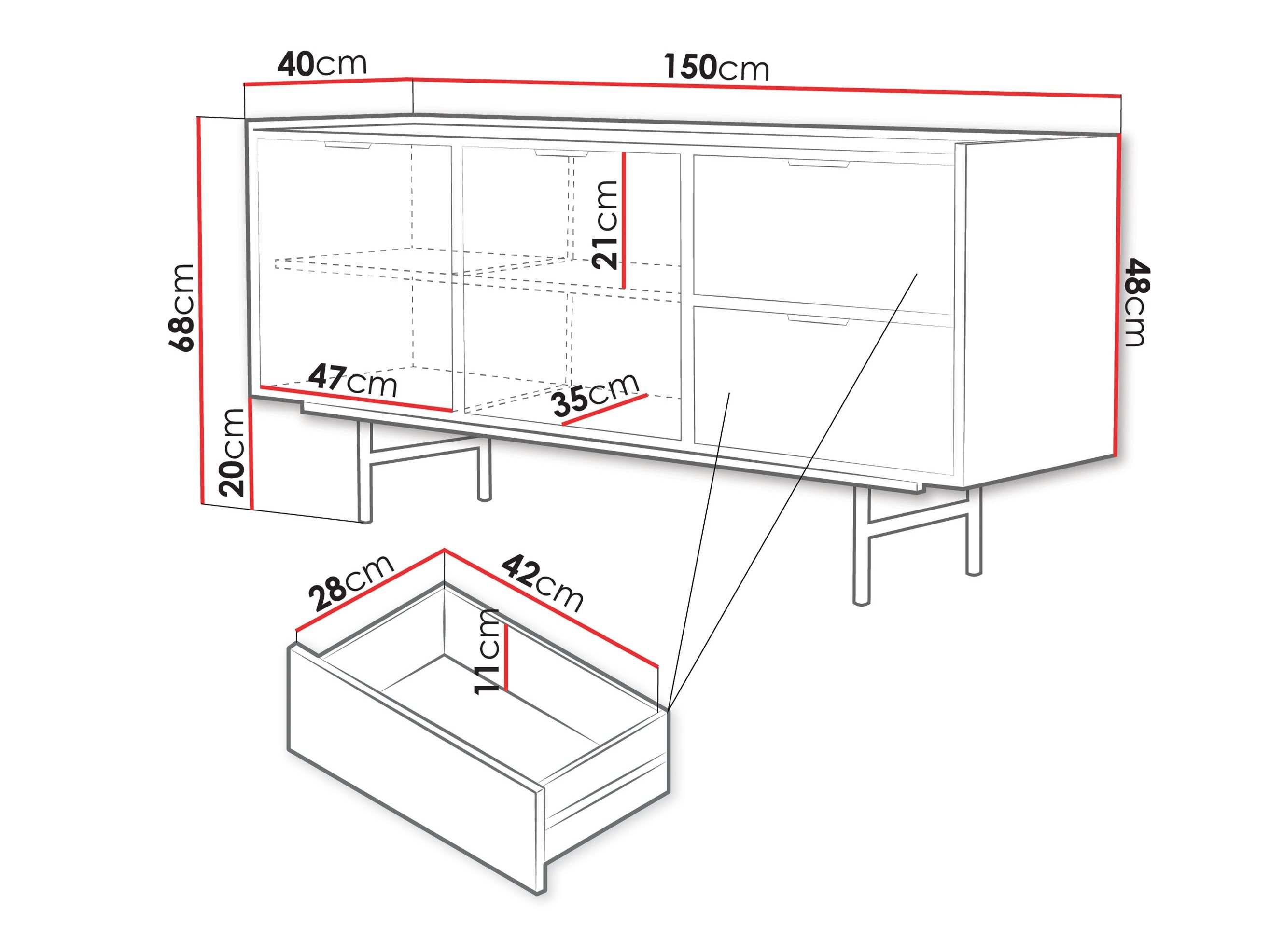 Commode Studos (Chêne)