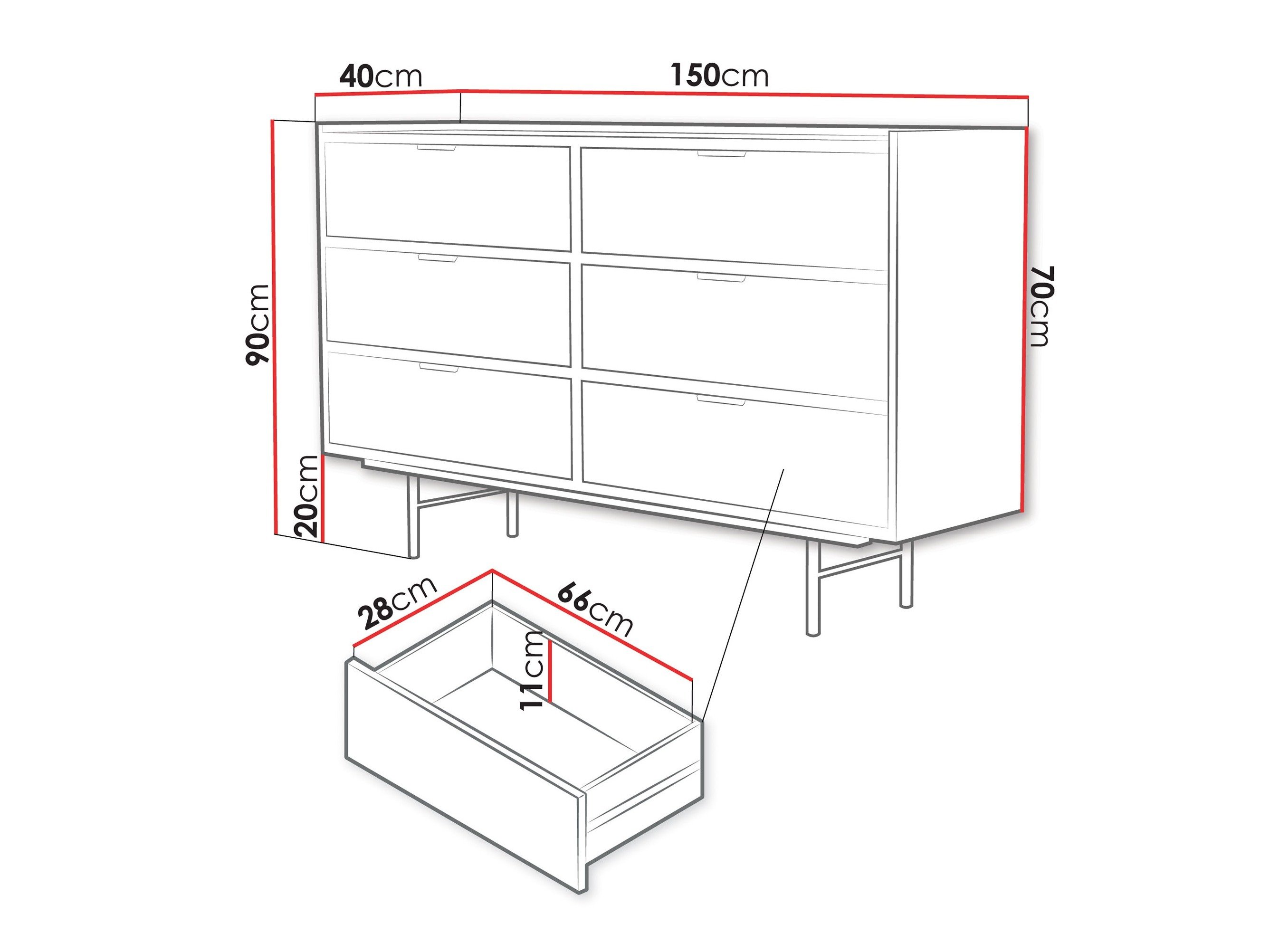 Commode Studos II (Chêne)