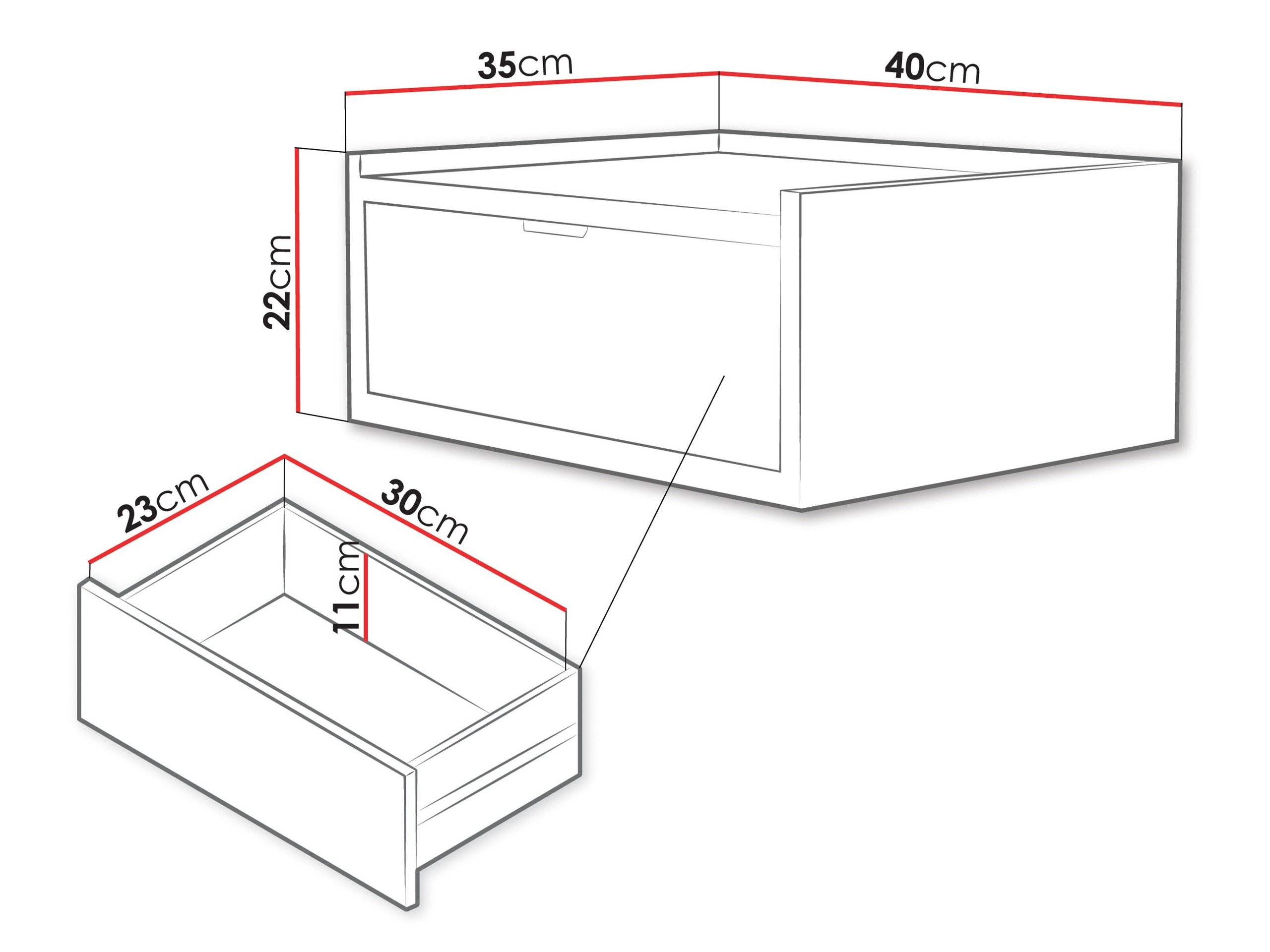 Table de chevet Studos I (Noyer)