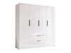 Armoire Closico Cadron I (Blanc + Blanc brillant)
