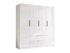 Armoire Closico Cadron I (Blanc + Blanc brillant)