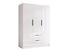 Armoire Closico Calvron I (Blanc + Blanc brillant)