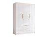 Armoire Closico Calvron I (Blanc + Blanc brillant)