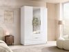 Armoire Closico Calvron II (Blanc + Blanc brillant)