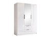 Armoire Closico Calvron II (Blanc + Blanc brillant)
