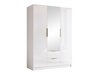 Armoire Closico Calvron II (Blanc + Blanc brillant)